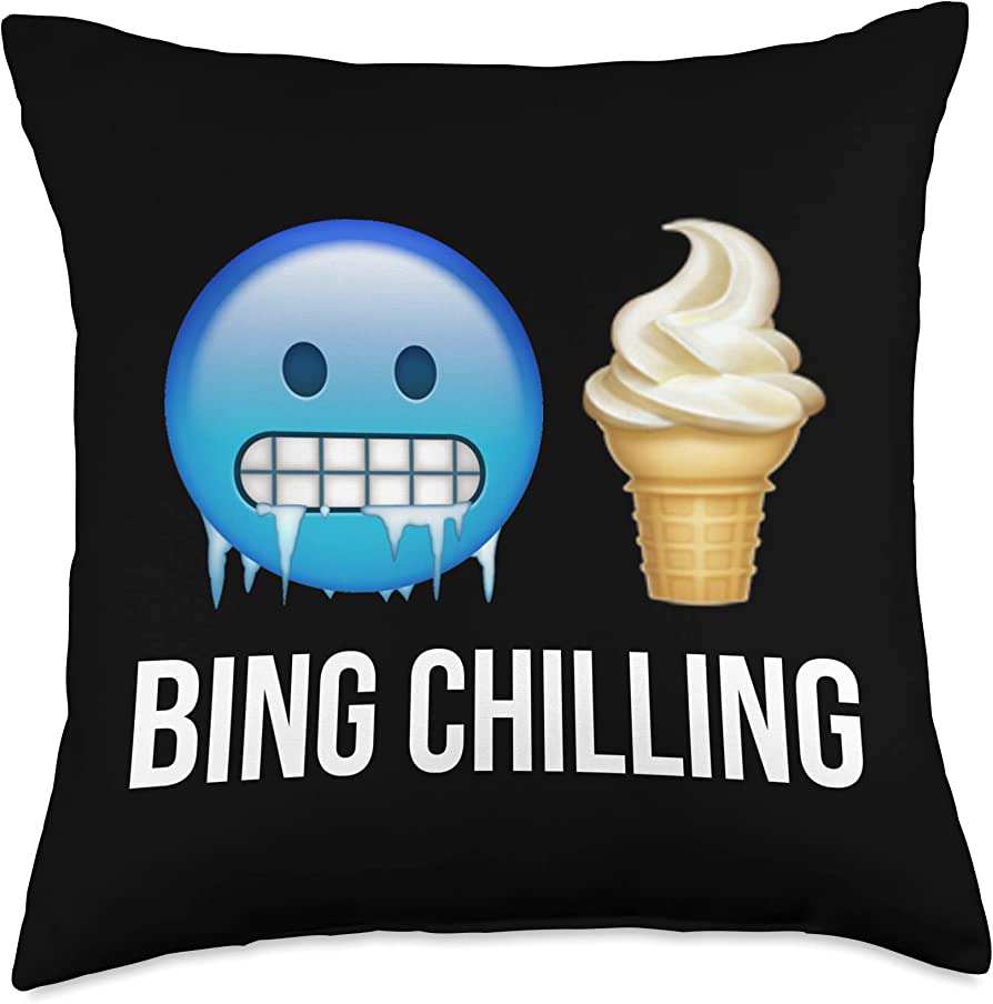 a picture of bing chilling and ice cream