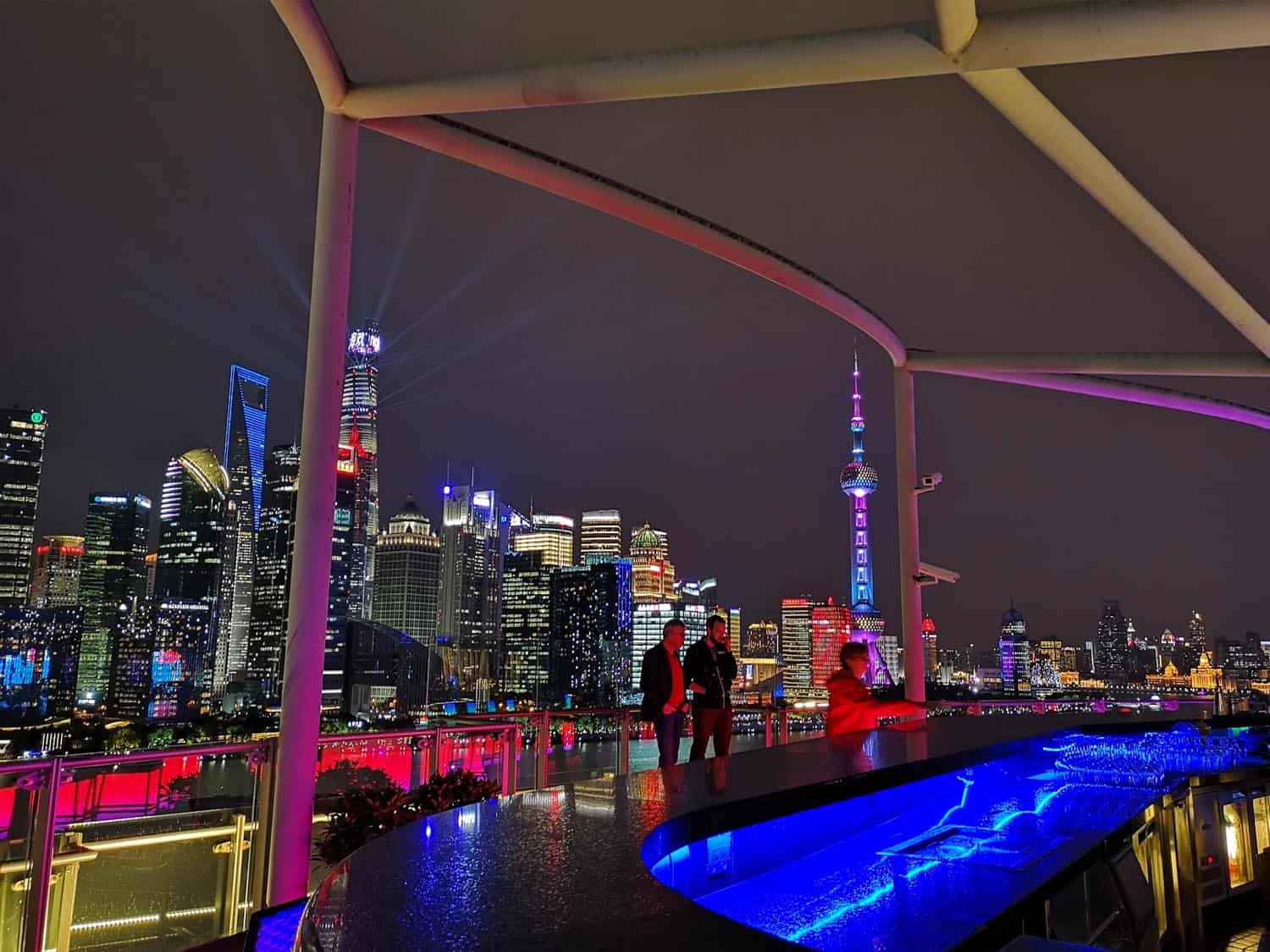Shanghai bar skyline