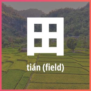 Chinese character: field